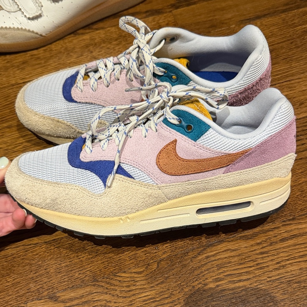 Nike Women's Multi-Color Retro Runner Sneakers — Pink, Blue, Teal, Yellow, Cream - Picture 2 of 5